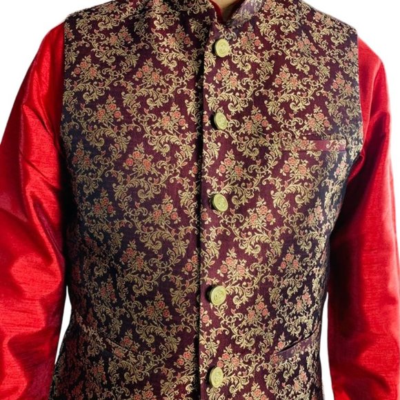 Men's Suit Vest - Luxury Embroidered - Picture 7 of 7